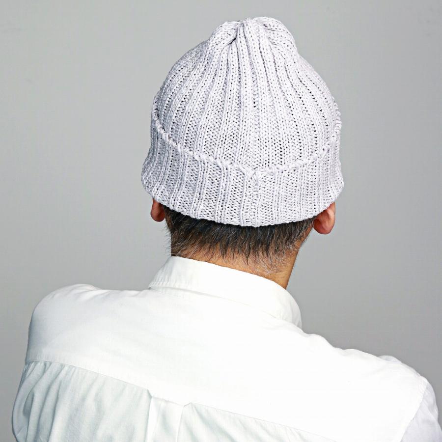Mental Athletic ニット帽 MYT00 ホワイト 折り返し ニット ワッチ ハイランド2000 Irish Linen × Cotton ニット