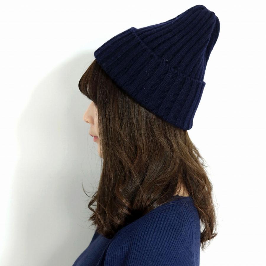 ニット帽 毛糸 メンズ 帽子 ブリティッシュウール リブ編み HIGHLAND