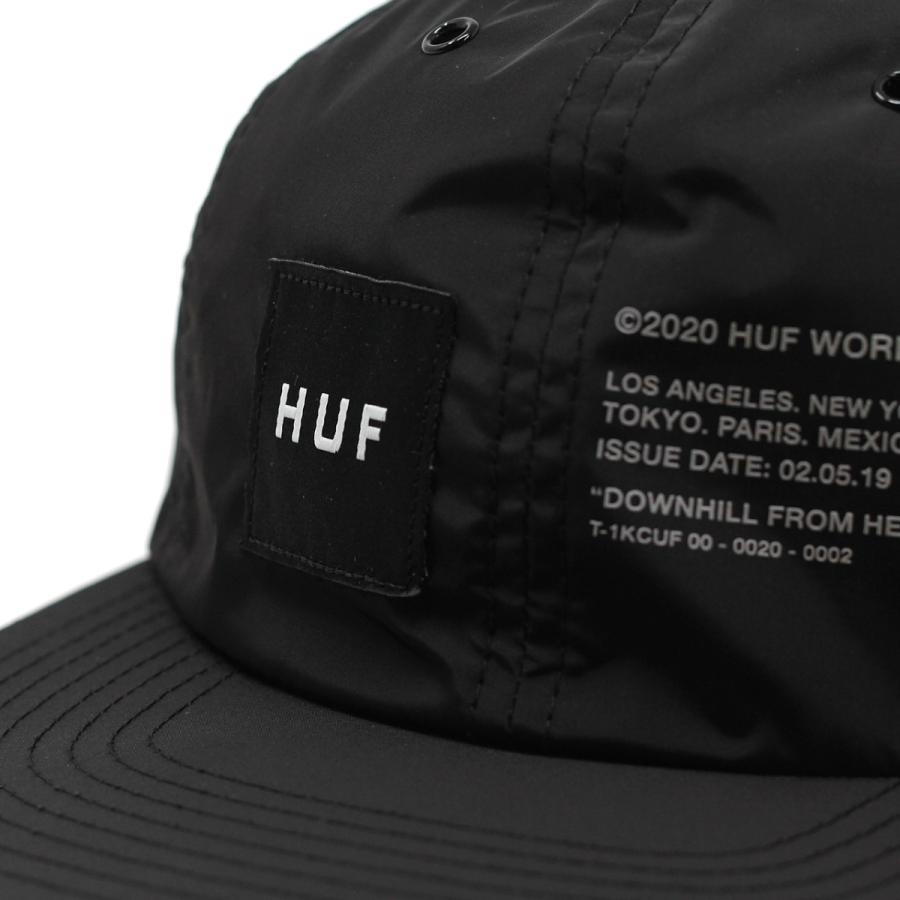 L GEAR SOLID 黒 ベースボールキャップ　ハフ　huf HUF（ハフ） キャップ 帽子 メンズ レディース 黒 ベースボール