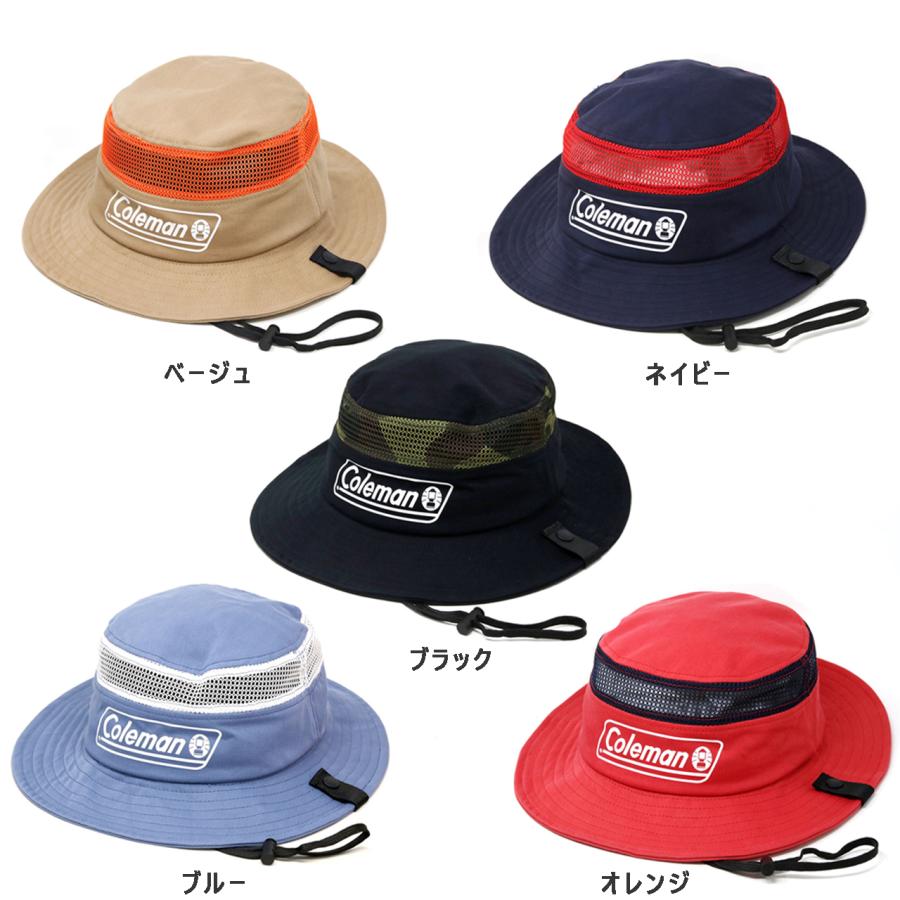 Coleman（コールマン） メッシュ ハット キッズ 帽子 つば広 日よけ