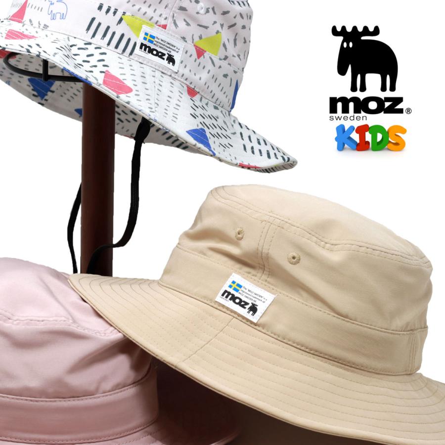 moz（モズ） ハット かわいい 熱中症対策 ひも付き 帽子 涼しい 送料