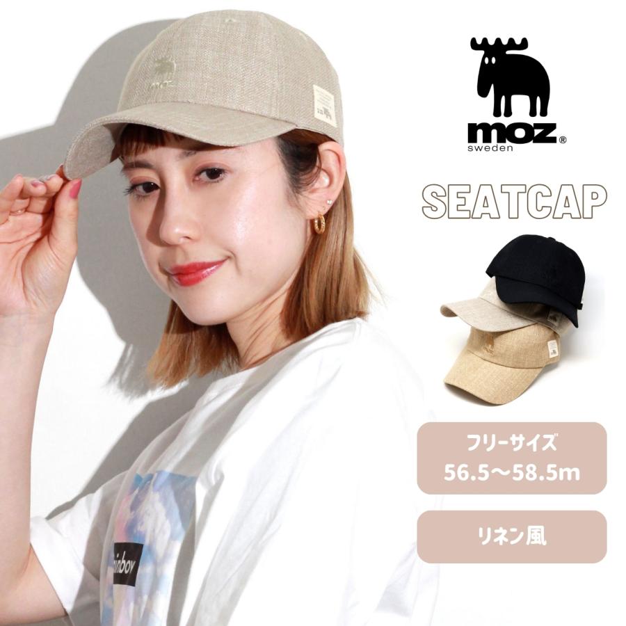 moz（モズ） キャップ 北欧 帽子 リネン風 夏 日よけ キャップ 春