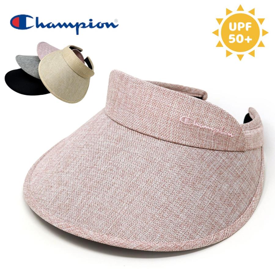 Champion（チャンピオン） サンバイザー つば広 日よけ 帽子 紫外線