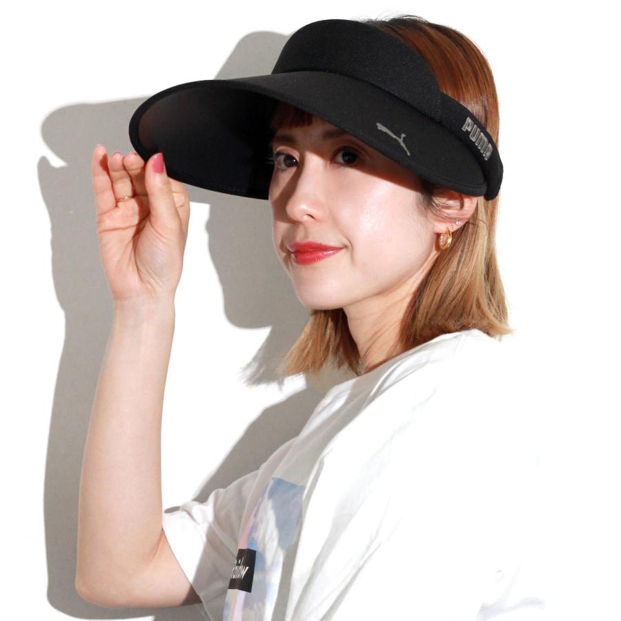 ツバ　サン PUMA プーマ サンバイザー レディース スポーツ ブランド 春夏 帽子
