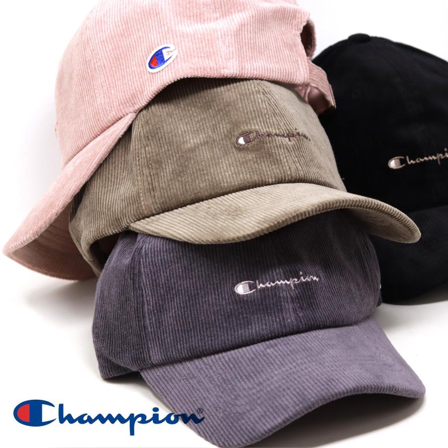 Champion（チャンピオン） コーデュロイ キャップ レディース ネーム