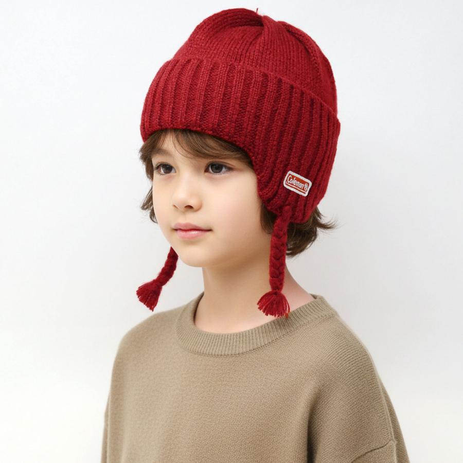 Coleman（コールマン） キッズ 女の子 ニット帽 男の子 耳当て