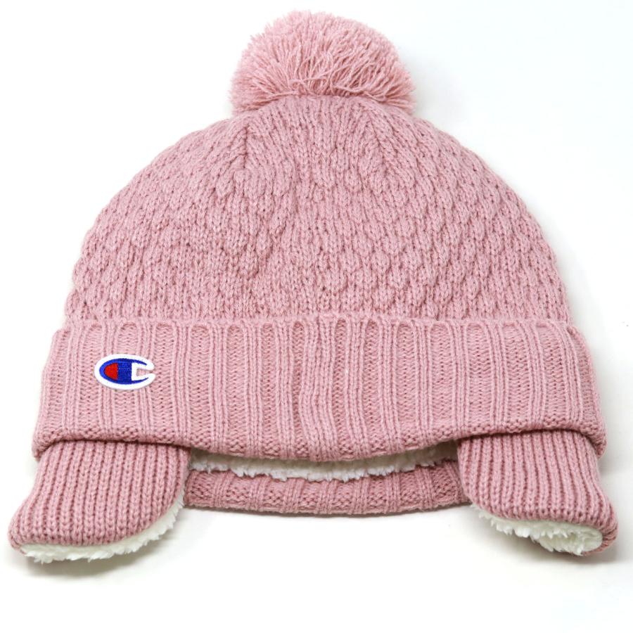 Champion（チャンピオン） ニット帽 キッズ 耳あて付き帽子 キッズ