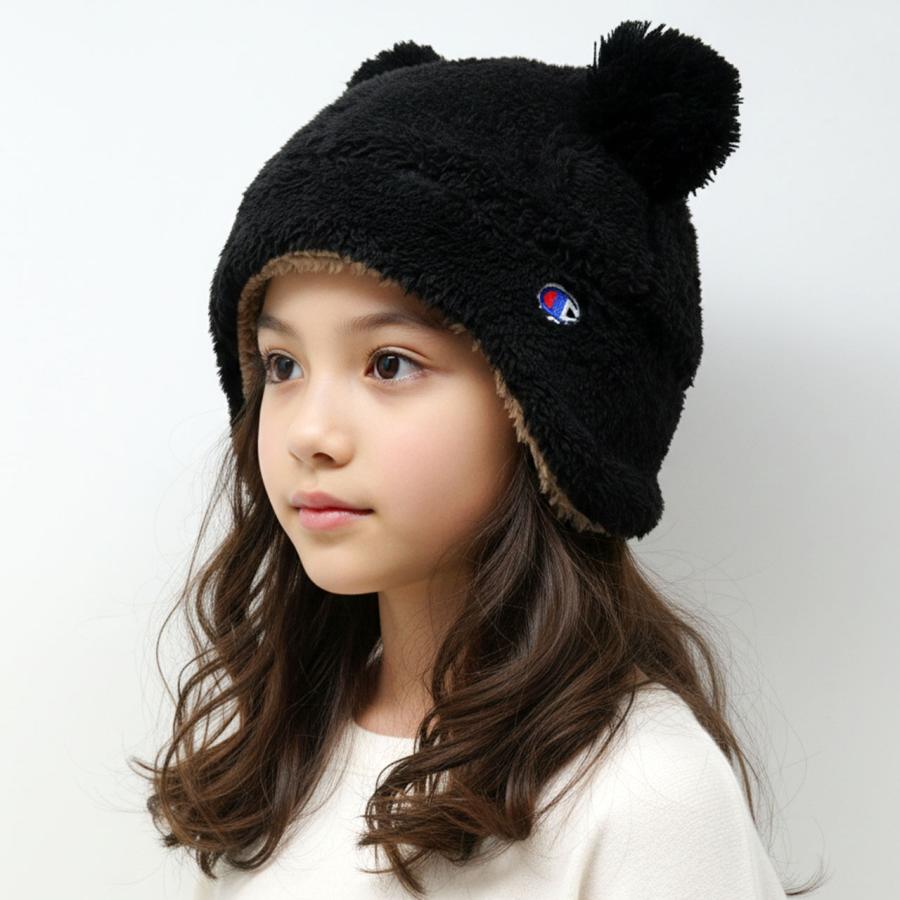 Champion（チャンピオン） ニット帽 子ども クマ耳 ボア ニット帽