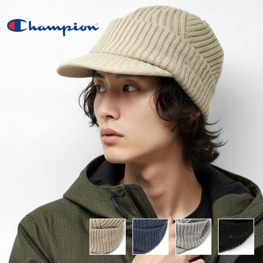 Champion（チャンピオン） ニットキャップ ニット帽 メンズ リブ