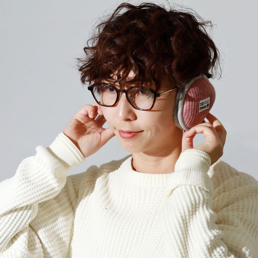 moz（モズ） イヤーマフ ニット ファー 耳あて ニットバックアーム 冬
