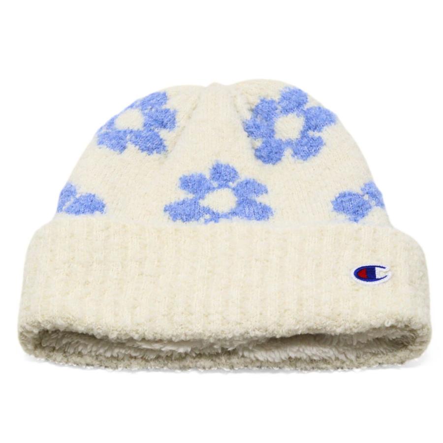 Champion（チャンピオン） フラワー ニット帽 レディース フリース