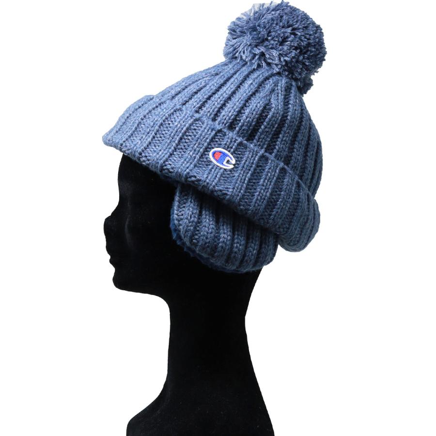Champion ニット帽 レディース イヤマフ リブ編みニット帽 Champion ニット帽 レディース イヤマフ リブ編みニット帽