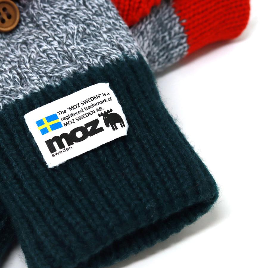 moz（モズ） ミトン レディース 指切り ボアフード 2WAY 手袋