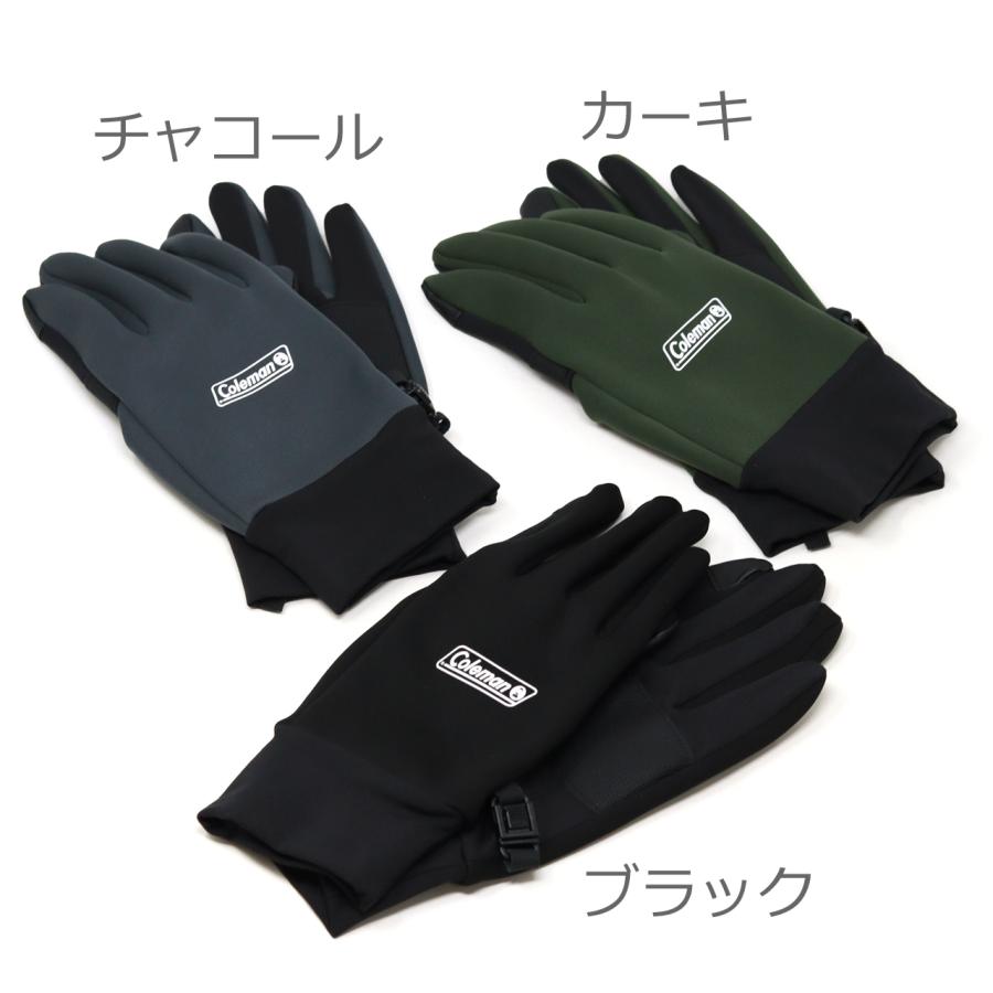 Coleman（コールマン） 手袋 レディース 防風 ストレッチ メンズ