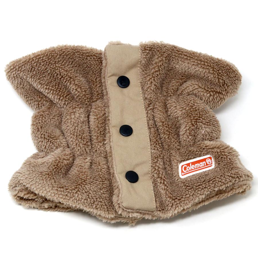 専用❤みかん♥もちぷにWボア★キッズサイズ☆ネックウォーマー❤チョコ Coleman（コールマン） キッズ ネックウォーマー 男の子 ボア 前ボタン