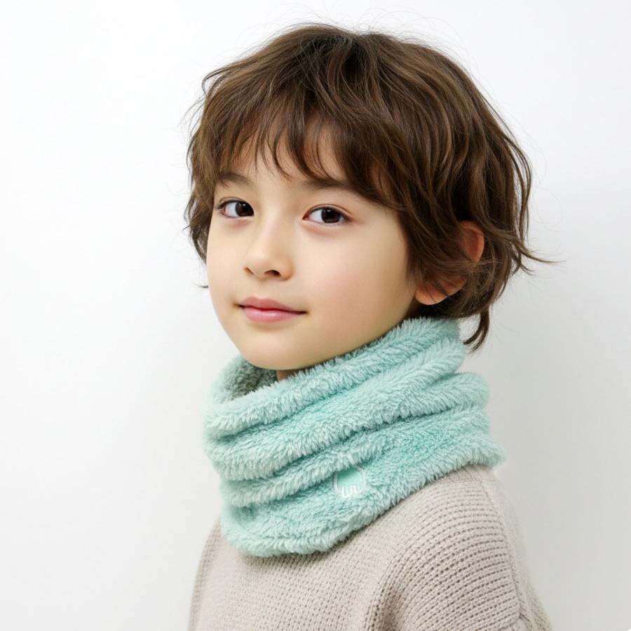 moz（モズ） キッズ ネックウォーマー 女の子 ボア 男の子 子ども用 冬