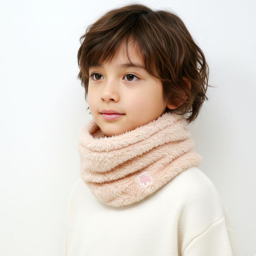 moz（モズ） キッズ ネックウォーマー 女の子 ボア 男の子 子ども用 冬