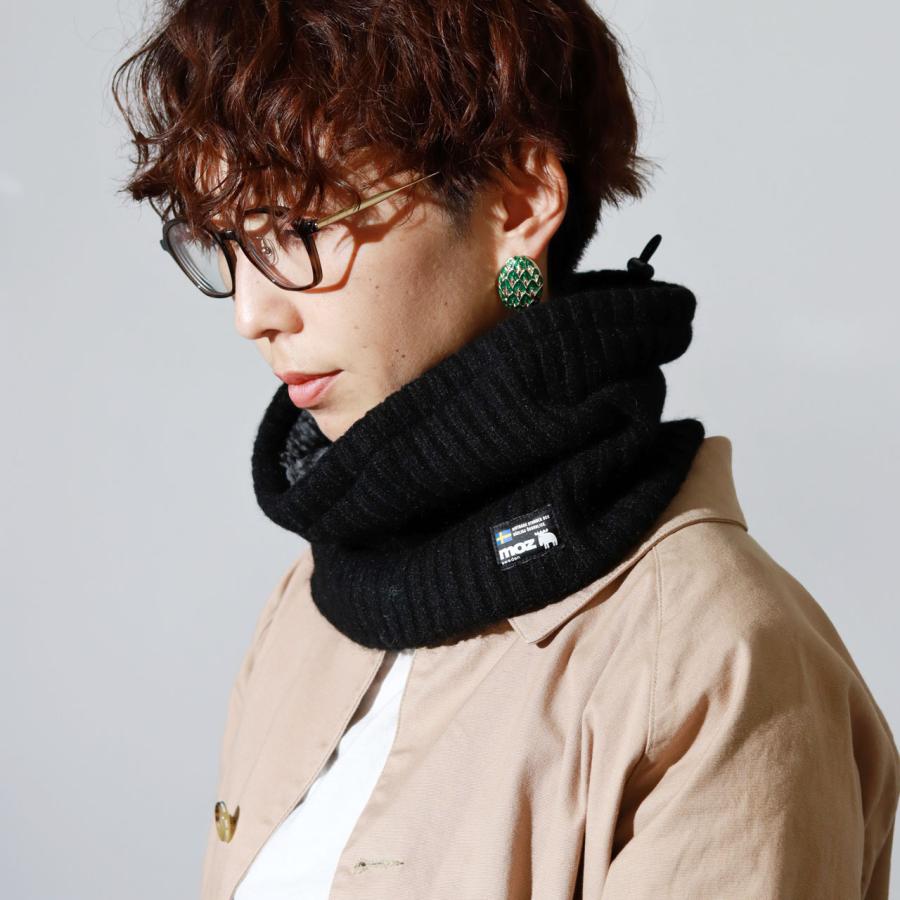 moz（モズ） マフラー ネックウォーマー レディース リブ ニット 冬