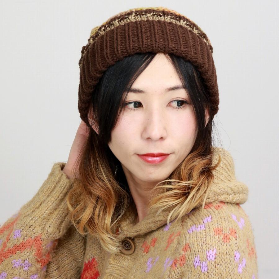INVERNI 3ツポンポンニット帽