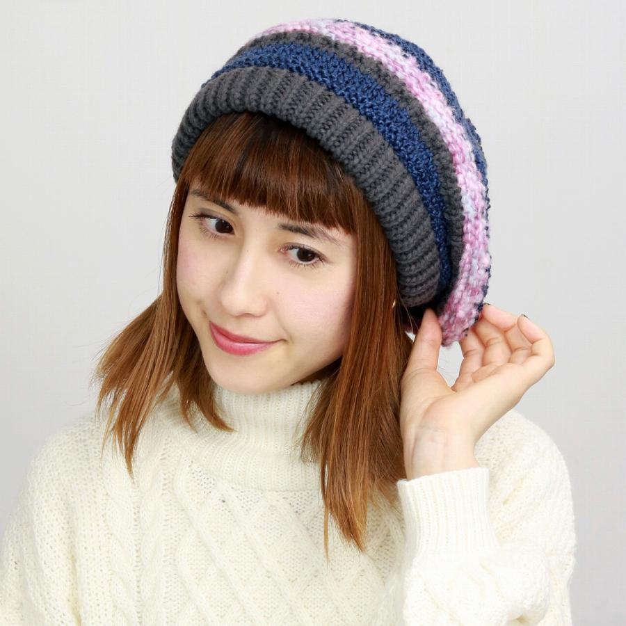 ミックスニット ベレー帽 ボーダー柄 ニットベレー 秋冬 3素材ニット メンズ レディース ニット帽 ベレー 帽子 ニット チャコール Is 6579 072 Elehelm帽子通販専門店 通販 Yahoo ショッピング