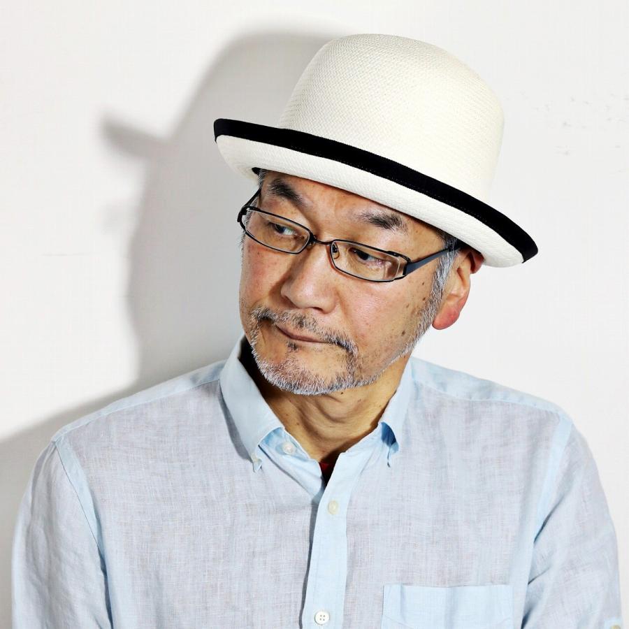 パナマハット 上質 エクアドル製 本パナマ ボーラーハット 帽子 父の日