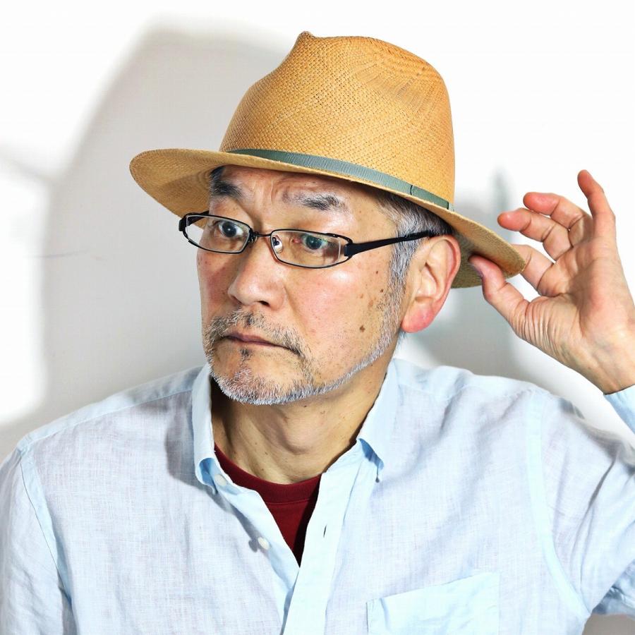 春夏 パナマ帽 ツバ広 Marea 本パナマ 父の日 パナマハット 麦わら帽子 