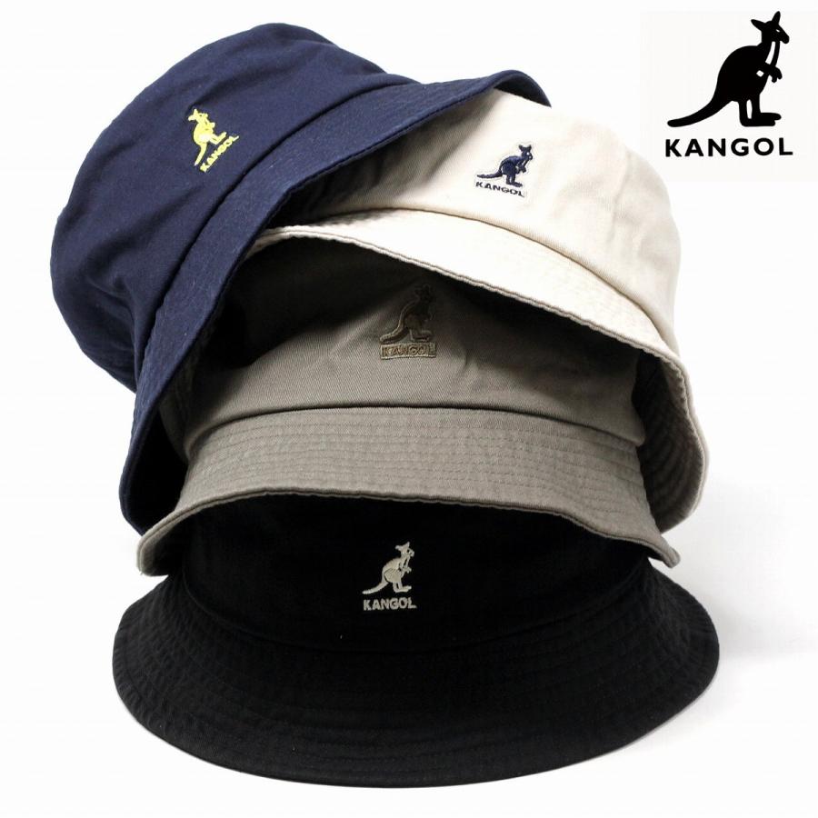バケットハット メンズ Washed Bucket サマーハット kangol サファリ
