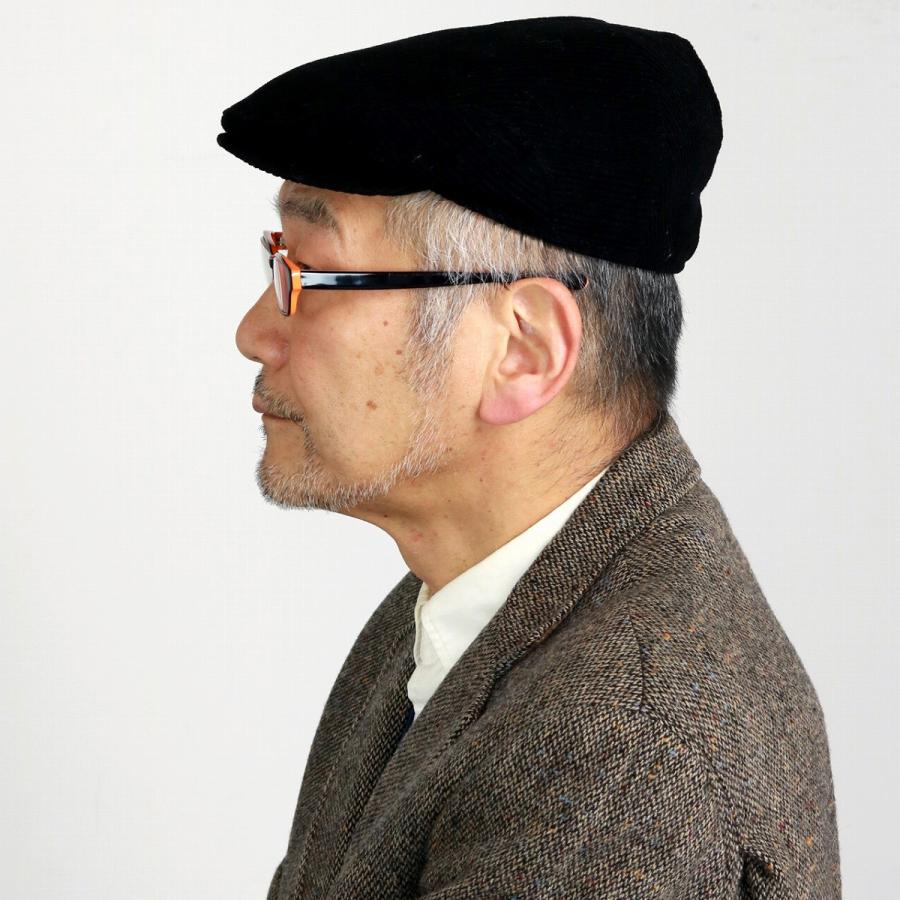 秋冬 ハンチング 帽子 メンズ レディース コーデュロイ 無地 綿100