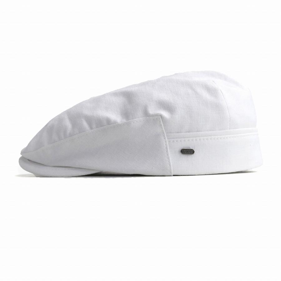ハンチング リネン メンズ 帽子 カシュケット インポート ハット KASZKIET ハンチング帽子 ポーランド製 style 1154 型 ホワイト｜elehelm-hatstore｜02