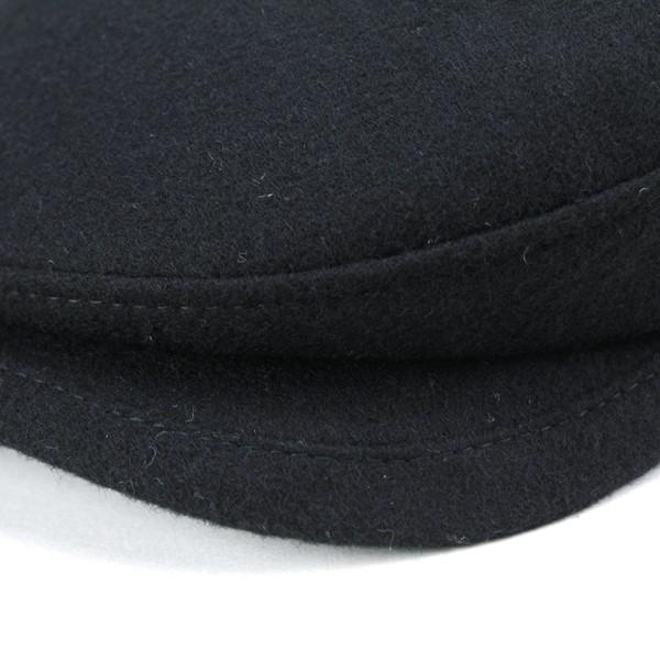 カシミヤ フランネル ハンチング メンズ 帽子 KASZKIET カシュケット インポート 黒 ブラック｜elehelm-hatstore｜05