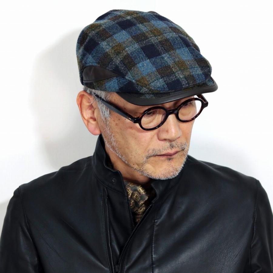 ハンチング 大きいサイズ メンズ 帽子 秋冬 ウール 送料無料