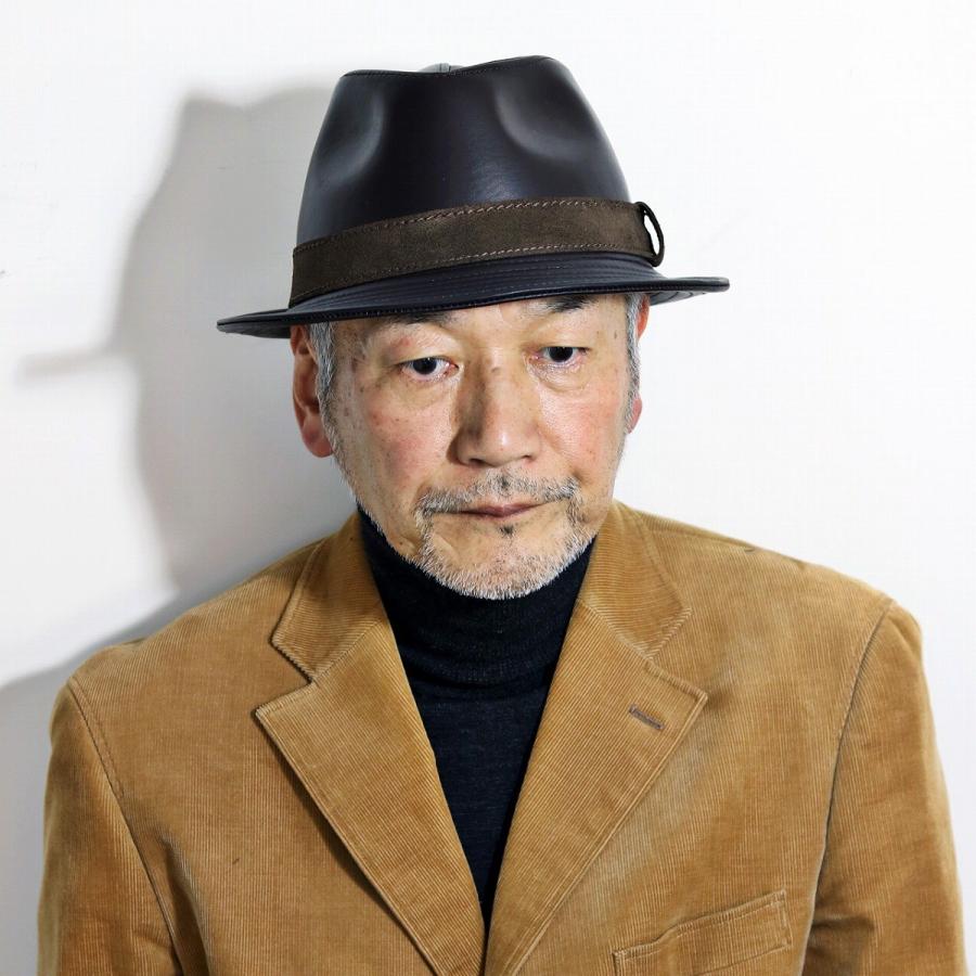 帽子 メンズ ハット レザー 中折れハット KASZKIET カシュケット