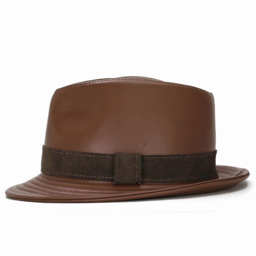 帽子 メンズ ハット レザー 中折れハット KASZKIET カシュケット