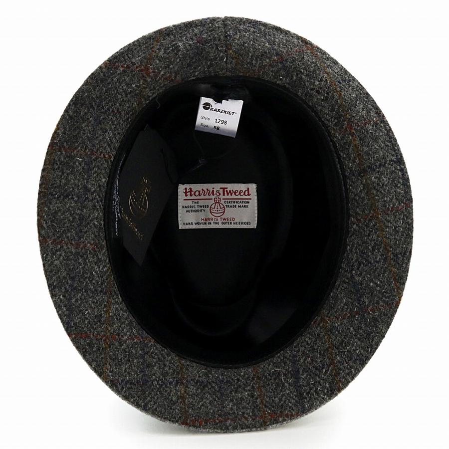 帽子 メンズ ハリスツイード 中折れ ハット 大きいサイズ 60cm 62cm