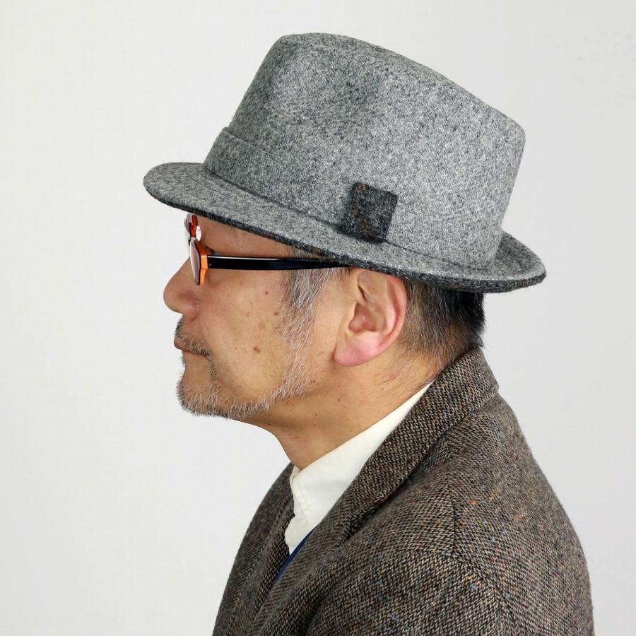 帽子 メンズ ハリスツイード 中折れ ハット 大きいサイズ 60cm 62cm