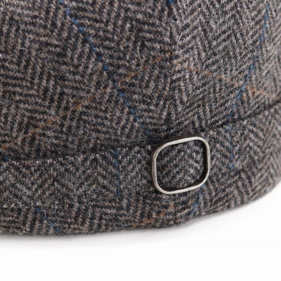 帽子 ハンチング メンズ シェットランドウール ツイード へリンボン ハンチング帽 KASZKIET インポート カシュケット ライトグレー｜elehelm-hatstore｜05