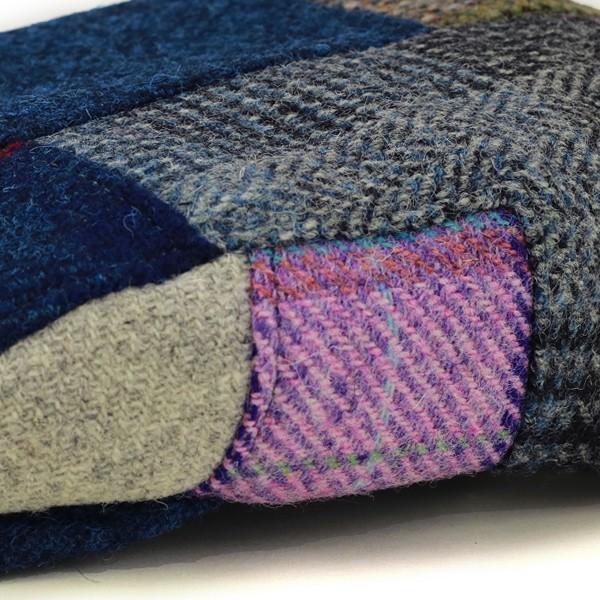 パッチワーク ハンチング KASZKIET ハリスツイード メンズ 秋冬