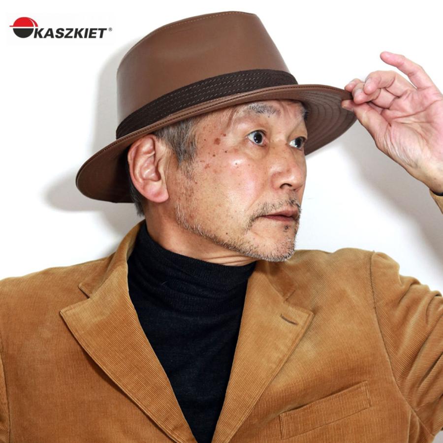 革 ハット レザーハット メンズ ブランド KASZKIET カシュケット