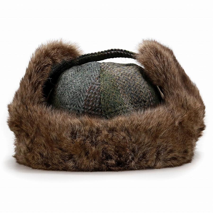 フライトキャップ KASZKIET ハリスツイード メンズ レディース 秋冬