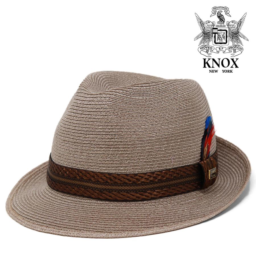 KNOX（ノックス） 麻 ハット 麦わら ブランド 帽子 夏 KNOX NEWYORK