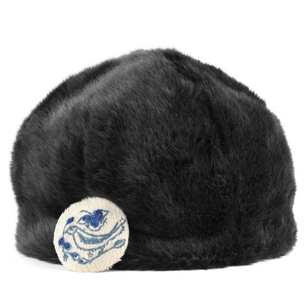 バラ色の帽子 ファー&ニット リバーシブルキャップ レディース ばら色 ニット帽 帽子 Barairo no boushi 2WAY ネイビー Barairo no Boushi バラ色の帽子 ファー&ニット リバーシブルキャップ