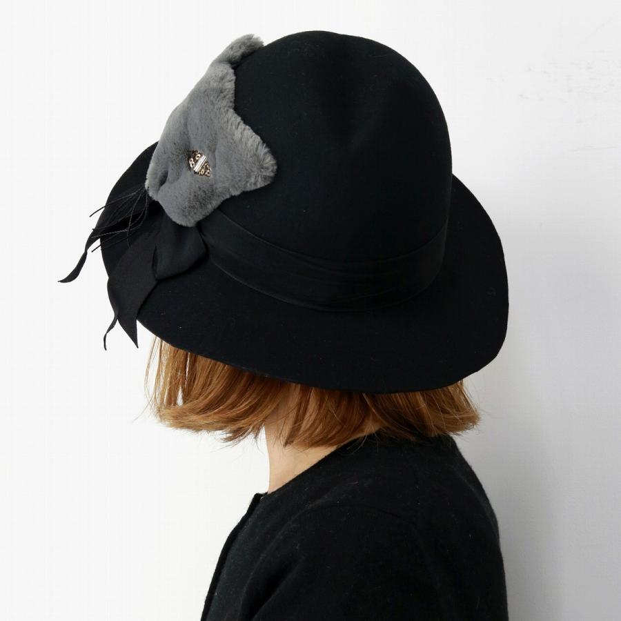 秋冬 アニマルモチーフ ハット ファー ミミンヌHat バラ色の帽子 レディース 帽子 猫 Barairo no Boushi 送料無料