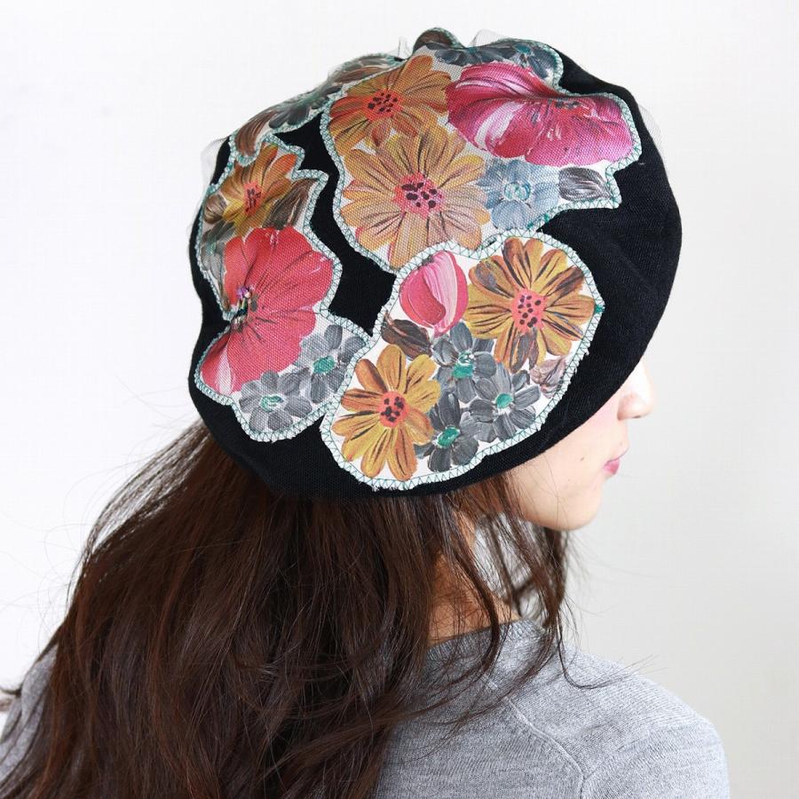 Barairo no Boushi ベレー帽 日本製 秋冬 バラ色の帽子 カトリーヌの庭