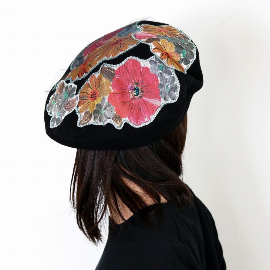 Barairo no Boushi ベレー帽 日本製 秋冬 バラ色の帽子 カトリーヌの庭