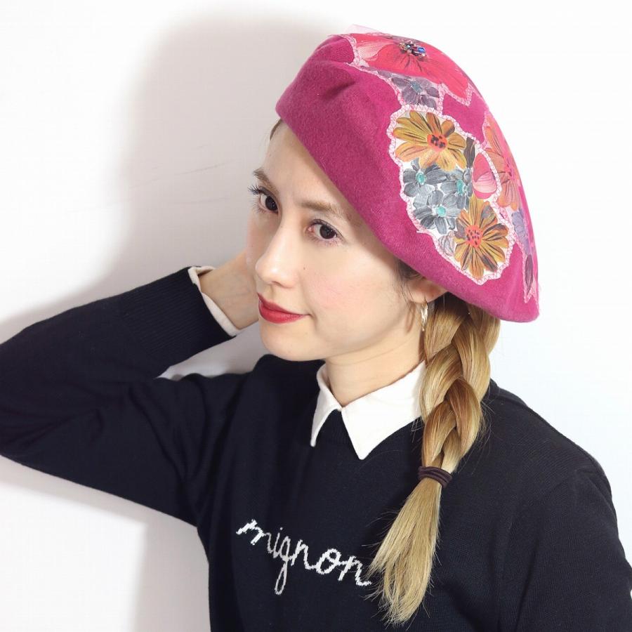 Barairo no Boushi ウール ベレー帽 秋冬 バラ色の帽子 カトリーヌの庭