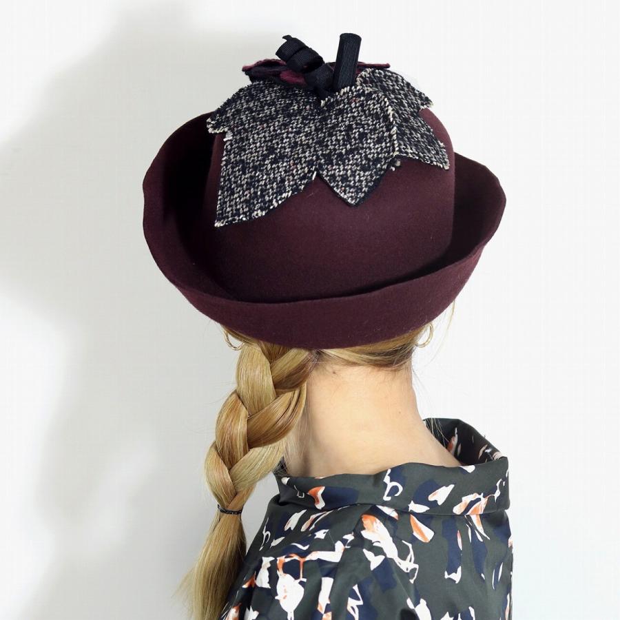 Barairo no Boushi フェルトハット 可愛い 帽子 秋 冬 個性的
