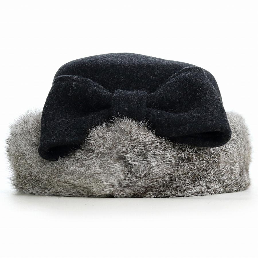 CA4LA トーク帽 バラ色の帽子 ラビットファー リボン CA4LA トーク帽 バラ色の帽子 ラビットファー リボン Barairo no