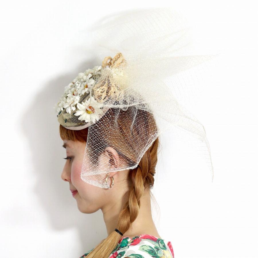 Barairo no Boushi カクテルハット 日本製 バラ色の帽子 bibi ヘッド