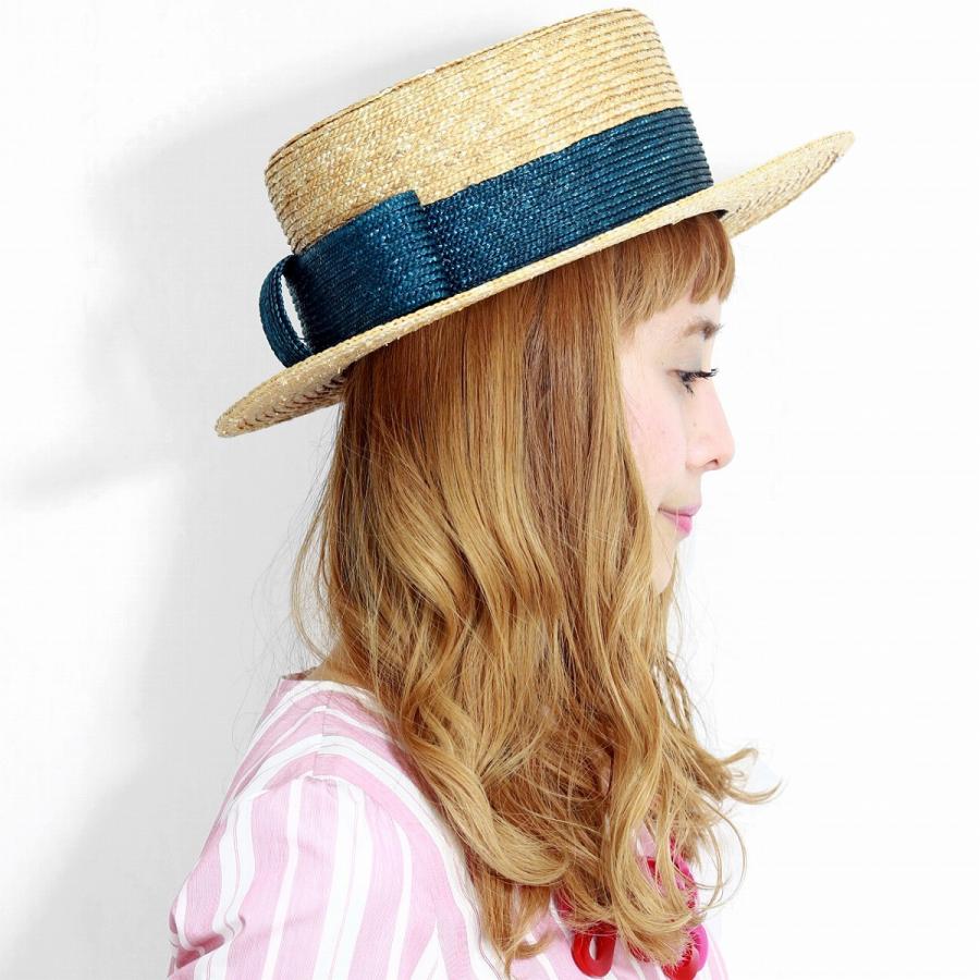 美品　FERRUCCIO VECCHI BABYLONE リボン付き麦わら帽子 FERRUCCIO VECCHI（麦わら帽子/ストローハット）のフリマ