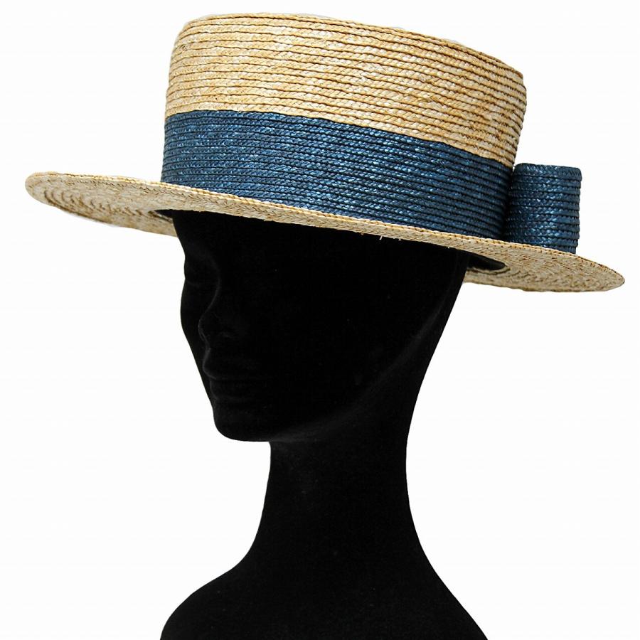 美品　バオ太リボンキャノチエ アーナ　麦わら帽子 Barairo no Boushi 麦わら帽子 リボン 可愛い 麦わら ハット 共